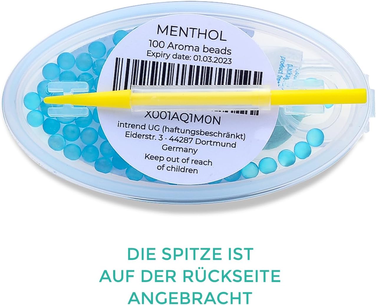 Flavouroom Aroma Click - 500 Premium Menthol Kugeln Set I Intensiver Flavour mit praktischer Box I Einfaches Einsetzen für DIY Menthol Filter Erlebnis - frischer Menthol Geschmack