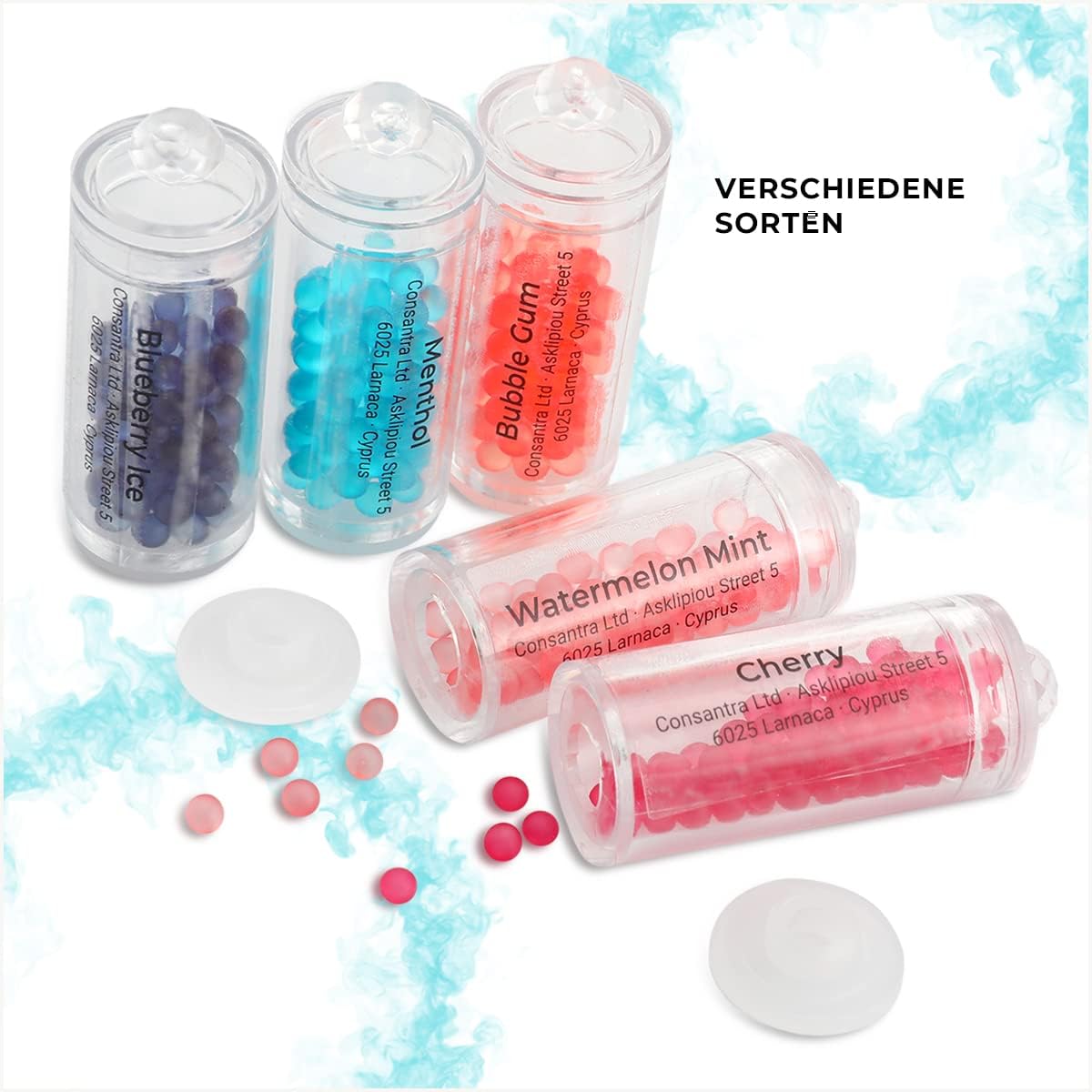 Flavouroom - Premium Cartridge inkl. 100 Menthol Kugeln zum Nachfüllen des Applikators I DIY Kapseln Filter für unvergesslichen Flavour Geschmack I aromatische Click Kugeln