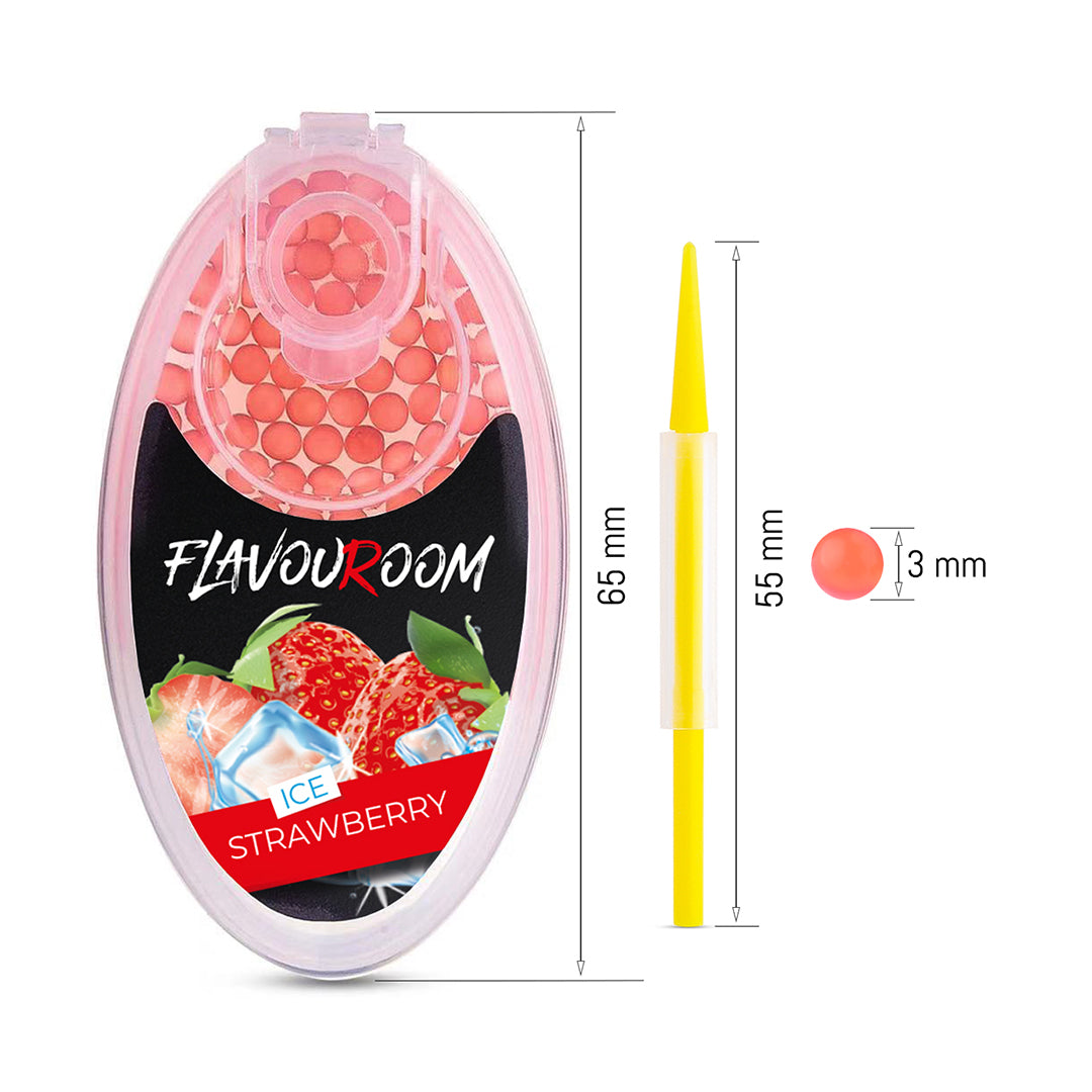 Flavouroom - Ice Strawberry Kugeln 100 St.