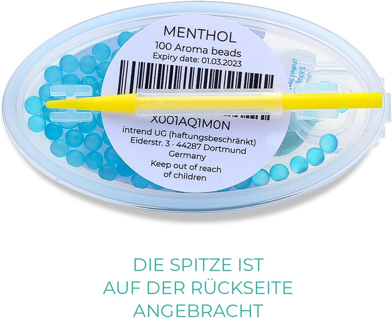 Flavouroom Aroma Click - 2000 Premium Menthol Kugeln Set I Intensiver Flavour mit praktischer Box I Einfaches Einsetzen für DIY Menthol Filter Erlebnis - frischer Menthol Geschmack